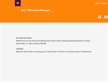 Tablet Screenshot of die-meisterrunde.com